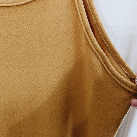 MUSTARD YELLOW DRESS - NEVER WORN - Picture 2 of 3